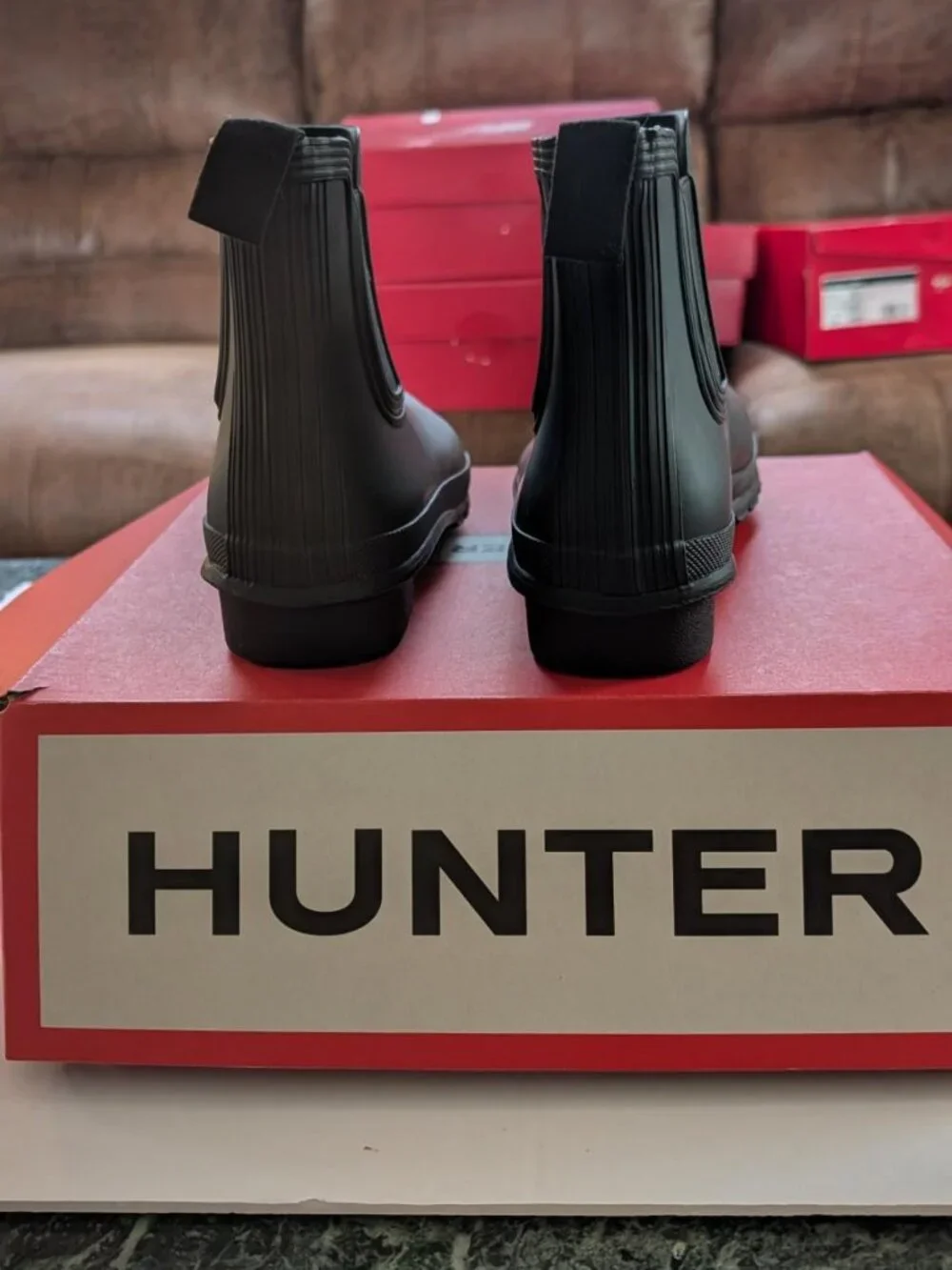 Hunter Women's Original Chelsea Boots, Black, 7 - New with Box
